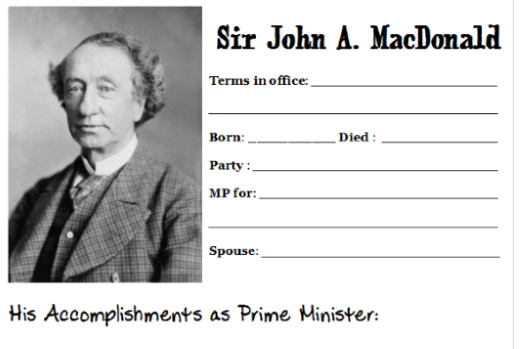 canadian prime minister notebooking homeschool